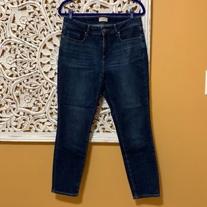 Loft outlet ankle jeans, curvy skinny